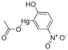 Acetyloxy(2-hydroxy-5-nitrophenyl)mercury(II)|