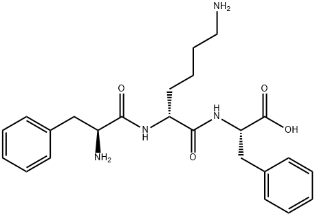 phenylalanyl-lysyl-phenylalanine 结构式