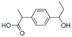 Benzeneacetic acid, 4-(1-hydroxypropyl)--alpha--methyl- (9CI) 结构式