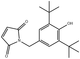 1H-Pyrrole-2,5-dione, 1-[[3,5-bis(1,1-diMethylethyl)-4-hydroxyphenyl]Methyl]- Struktur