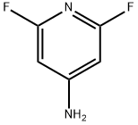 4-アミノ-2,6-ジフルオロピリジン 化学構造式