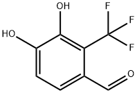 Benzaldehyde, 3,4-dihydroxy-2-(trifluoromethyl)- (9CI) Structure