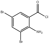 2-氨基-3,5-二溴苯甲酰氯, 63498-16-8, 结构式