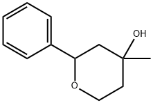 tetrahydro-4-methyl-2-phenyl-2H-pyran-4-ol  Structure