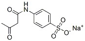 4-(Acetoacetylamino)benzenesulfonic acid sodium salt Structure