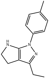 Pyrrolo[2,3-c]pyrazole, 3-ethyl-1,4,5,6-tetrahydro-1-(4-methylphenyl)- (9CI) Structure