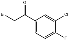 2-溴-3′-氯-4′-氟苯乙酮,63529-30-6,结构式
