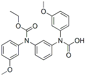 1,3-Phenylenebis[(3-methoxyphenyl)carbamic acid ethyl] ester Struktur