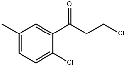 3-Chloro-1-(2-chloro-5-methylphenyl)-1-propanone Structure