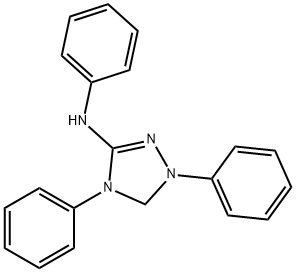 (1,4-二苯-4,5-二氢-1H-[1,2,4]三唑-3-基)-苯胺, 63549-51-9, 结构式