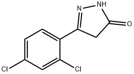 5-(2,4-DICHLOROPHENYL)-2,4-DIHYDRO-3H-PYRAZOL-3-ONE,63554-73-4,结构式