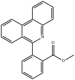 2-(フェナントリジン-6-イル)安息香酸メチル 化学構造式