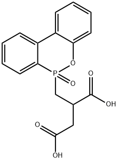 [(6-氧代-6H-二苯并[C,E][1,2]氧磷杂己环-6-基)甲基]丁二酸, 63562-33-4, 结构式