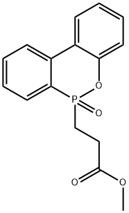 9,10-二氢-9-氧杂-10-磷杂菲-10-丙酸甲酯 10-氧化物,63562-42-5,结构式