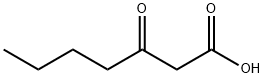 3-オキソヘプタン酸 化学構造式