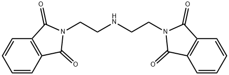 2-[2-[2-(1,3-二氧代-2-	异吲哚啉)乙基氨基]乙基]异吲哚啉-1,3-二酮, 63563-83-7, 结构式