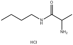 2-Amino-N-butylpropanamide hydrochloride 结构式