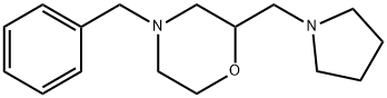 4-ベンジル-2-((ピロリジン-1-イル)メチル)モルホリン 化学構造式
