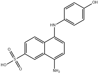 8-amino-5-(4-hydroxyphenylamino)naphthalene-2-sulfonicacid,6357-75-1,结构式
