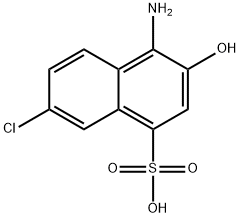 6-chloro-1-amino-2-naphthol-4-sulfonic acid,6357-86-4,结构式