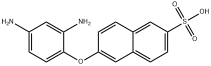 6-(2,4-diaminophenoxy)-2-naphthalenesulfonic acid,6357-92-2,结构式