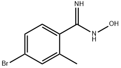 4-BROMO-N-HYDROXY-2-METHYL-BENZAMIDINE Structure