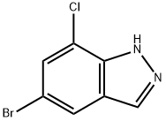 5-溴-7-氯-1H-吲唑 结构式
