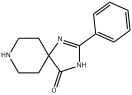 2-フェニル-1,3,8-トリアザスピロ[4.5]デカ-1-エン-4-オン塩酸塩 化学構造式