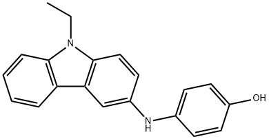 4-[(9-ethyl-9H-carbazol-3-yl)amino]phenol  Struktur