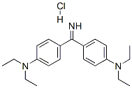 4,4'-carbonimidoylbis[N,N-diethylaniline] monohydrochloride,6358-36-7,结构式