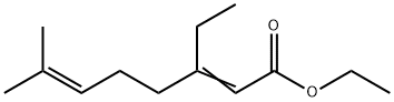 ethyl 3-ethyl-7-methyl-2,6-octadienoate,63584-40-7,结构式