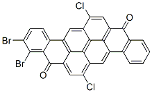 dibromo-6,14-dichloropyranthrene-8,16-dione Struktur