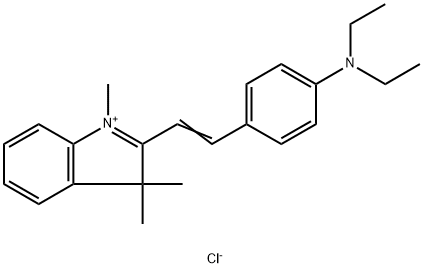 2-(2-(4-(Diethylamino)phenyl)-vinyl)-1,3,3-trimethyl-3H-indoliumchlorid