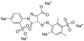 5-Oxo-4,5-dihydro-1-(4-sodiosulfophenyl)-4-[(2,4-dimethyl-6-sodiosulfophenyl)azo]-1H-pyrazole-3-carboxylic acid sodium salt|