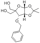 3-O-苄基-4-C-羟甲基-1,2-O-异亚丙基-ALPHA-D-呋喃核糖, 63593-03-3, 结构式