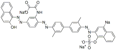 6360-47-0 N-[5-[(2-Hydroxy-1-naphthalenyl)azo]-2-[[4'-[(1-hydroxy-4-sodiosulfo-2-naphthalenyl)azo]-3,3'-dimethyl[1,1'-biphenyl]-4-yl]azo]phenyl]oxamidic acid sodium salt