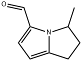 1H-Pyrrolizine-5-carboxaldehyde, 2,3-dihydro-3-methyl- (7CI,8CI,9CI) 化学構造式