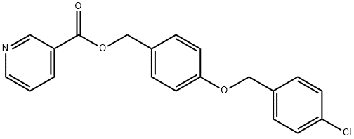 4-(4'-chlorobenzyloxy)benzyl nicotinate Structure