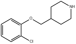 4-[(2-クロロフェノキシ)メチル]ピペリジン 化学構造式