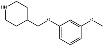 4-[(3-METHOXYPHENOXY)METHYL]PIPERIDINE 化学構造式