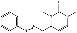 3,4-Dihydro-1,3-dimethyl-4-[(phenylazo)methyl]-2(1H)-pyrimidinone Struktur