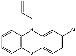10-アリル-2-クロロ-10H-フェノチアジン 化学構造式