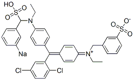 N-[4-[(2,5-Dichlorophenyl)[4-[N-ethyl-N-(3-sodiosulfobenzyl)amino]phenyl]methylene]-2,5-cyclohexadien-1-ylidene]-N-ethyl-3-sulfonatobenzenemethanaminium