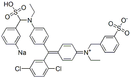 N-[4-[(2,5-Dichlorophenyl)[4-[N-ethyl-N-(3-sodiosulfobenzyl)amino]phenyl]methylene]-2,5-cyclohexadien-1-ylidene]-N-ethyl-3-sulfonatobenzenemethanaminium|