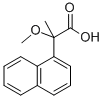 2-メトキシ-2-(1-ナフチル)プロピオン酸 化学構造式