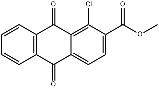 methyl 1-chloro-9,10-dioxo-9,10-dihydroanthracene-2-carboxylate Struktur