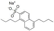 1,5-Dibutyl-2-naphthalenesulfonic acid sodium salt Structure