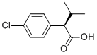 (R)-2-(4-氯苯基)-3-甲基丁酸,63640-09-5,结构式