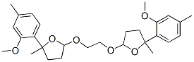 2,2'-[1,2-エタンジイルビス(オキシ)]ビス[テトラヒドロ-5-(2-メトキシ-4-メチルフェニル)-5-メチルフラン] 化学構造式