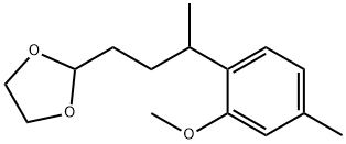 2-[3-(2-Methoxy-4-methylphenyl)butyl]-1,3-dioxolane,63646-83-3,结构式